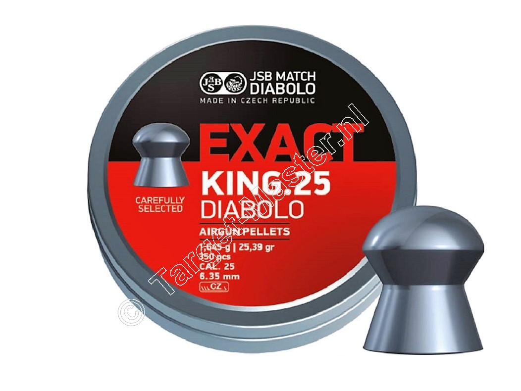 JSB Exact King 6.35mm Airgun Pellets tin of 350